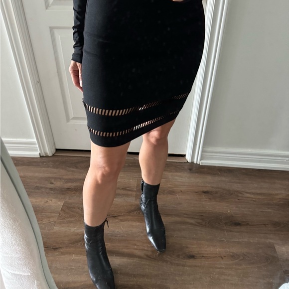 Alexander Wang: Black Stretch Knit Straight Skirt - Picture 7 of 8